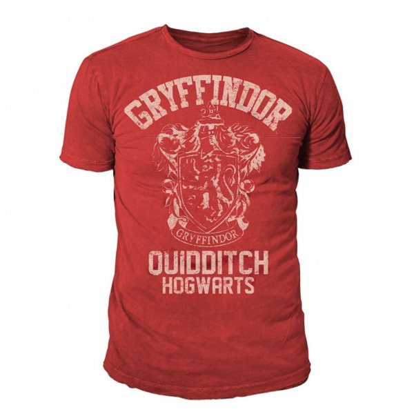 Harry Potter Gryffindor Quidditch Herren T-Shirt Rot