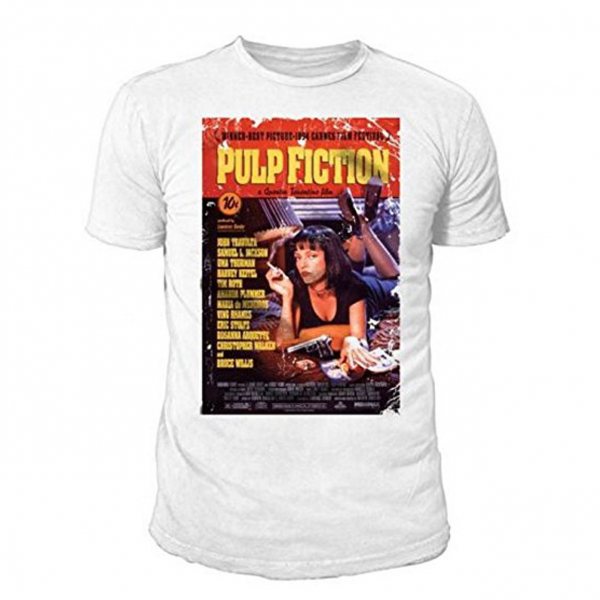 Pulp Fiction Mia T-Shirt Herren Weiss