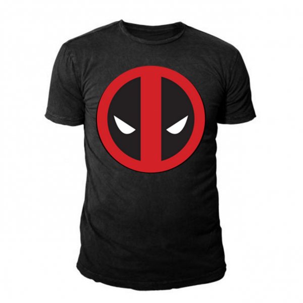 Marvel Comics Deadpool Logo Herren T-Shirt Schwarz