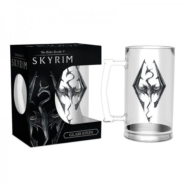 The Elder Scrolls Skyrim Dragonborn Glas Bierkrug