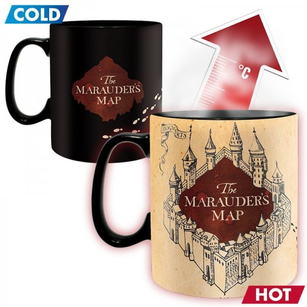 Harry Potter Marauder Map Farbwechsel Thermoeffekt Tasse im Geschenkkarton