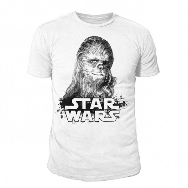 Star Wars Chewbacca Herren T-Shirt Weiss
