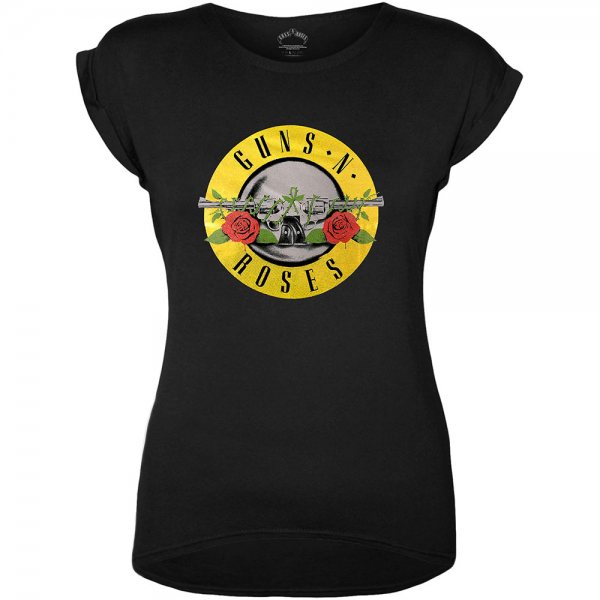 Guns N Roses Drum Logo T-Shirt Damen Black