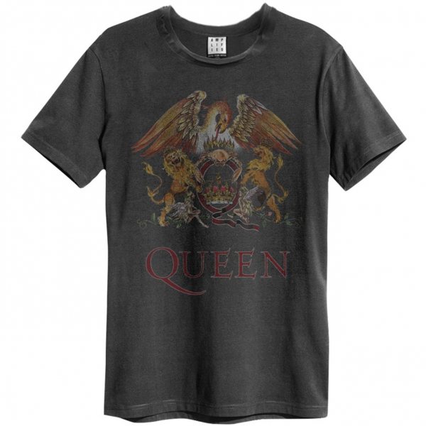 Amplified Queen Crest Logo Herren T-Shirt Vintage