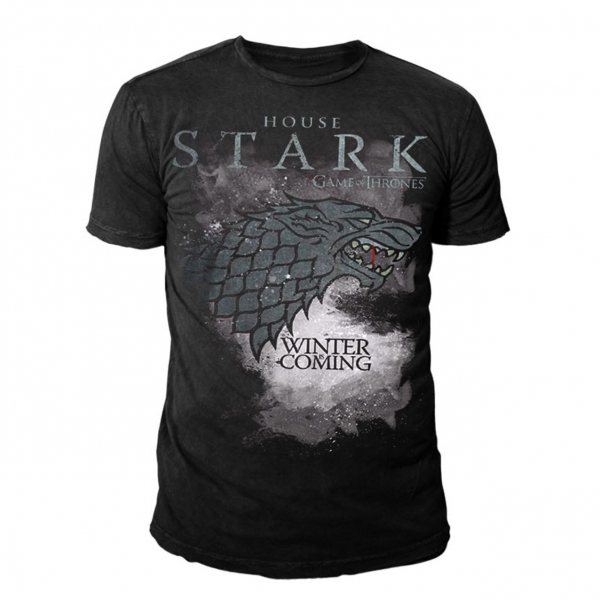 Game of Thrones House Stark Herren T-Shirt Schwarz