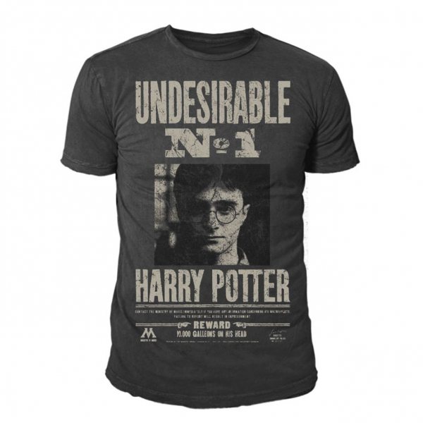 Harry Potter Undesirable No 1 Herren T-Shirt Grau
