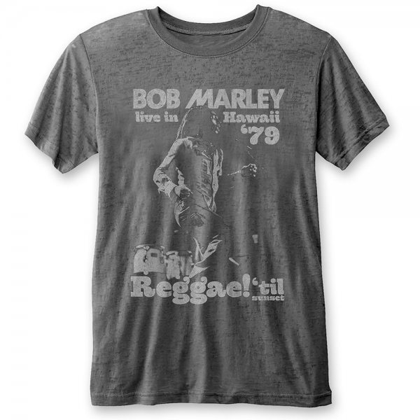 Bob Marley Tour 79 Burnout T-Shirt Herren
