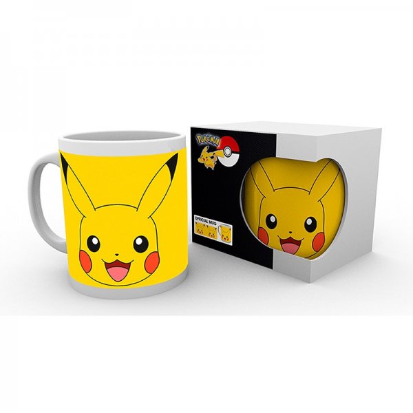 Pokemon Pikachu Logo Tasse im Geschenkkarton