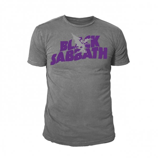 Black Sabbath Demon Logo T-Shirt Herren Grau