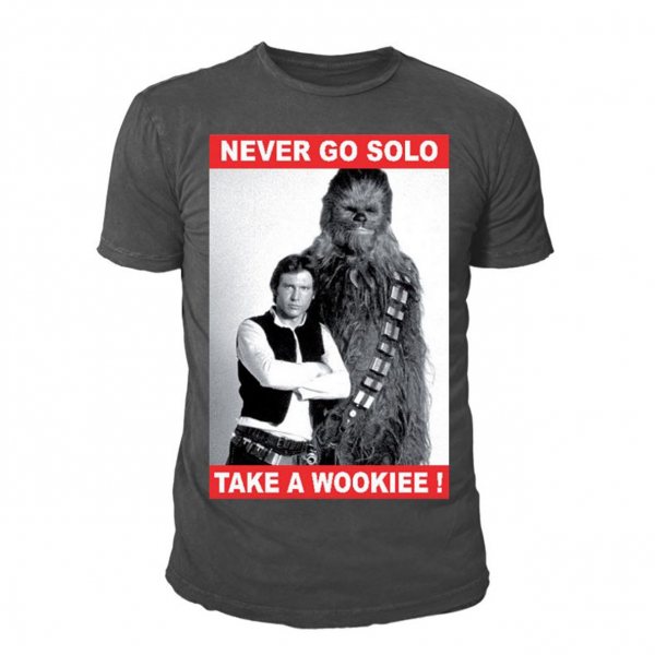 Star Wars Chewbacca Han Solo Herren T-Shirt Grau