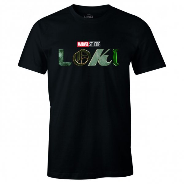 Marvel Comics Loki Logo Herren T-Shirt Schwarz