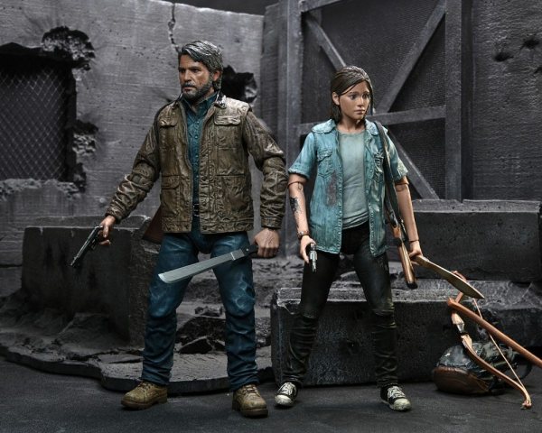 The Last of Us Part II Ellie & Joel NECA Ultimate Figuren Set 