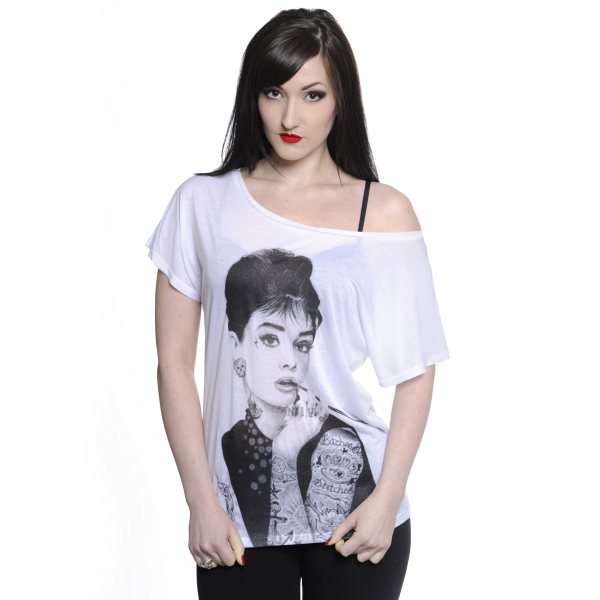 Toxico - Audrey Hepburn Damen Oversize T-Shirt