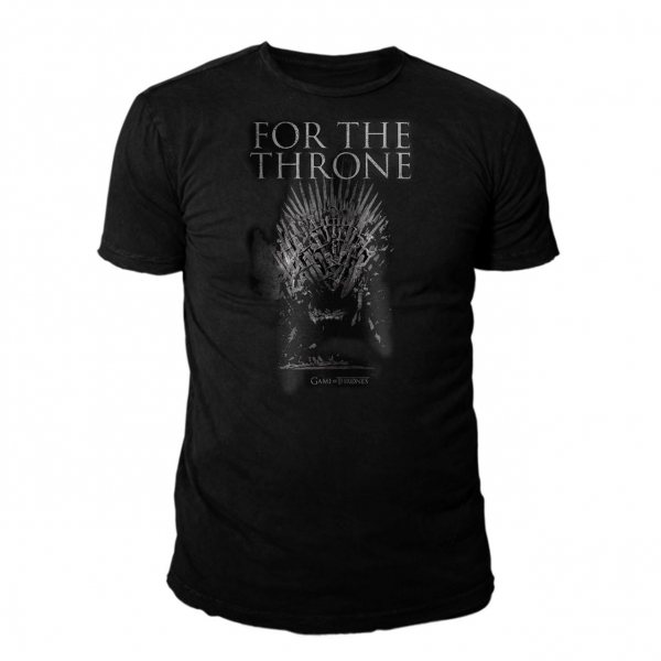 Game of Thrones For the Throne Logo T-Shirt Schwarz