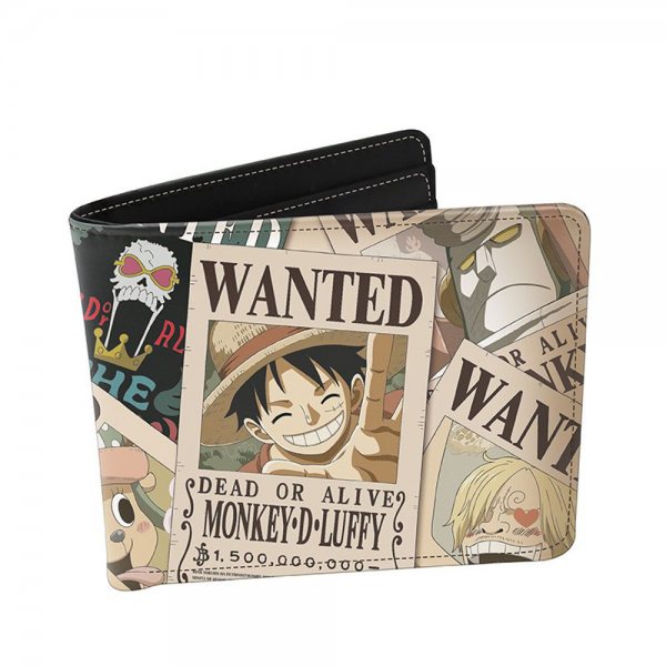 One Piece Anime Wanted Herren Geldbörse Portemonnaie