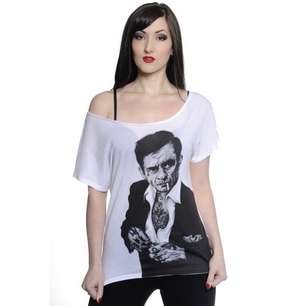 Toxico - Johnny Cash Damen Tattoo Oversize T-Shirt