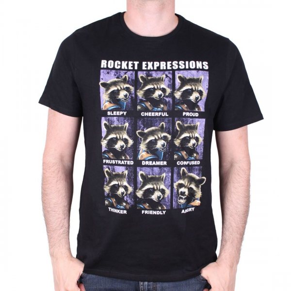 Guardians of the Galaxy Rocket Impression Herren T-Shirt