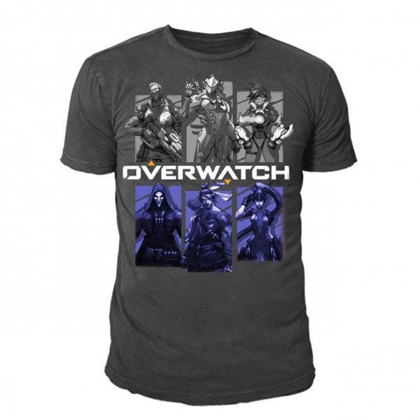 Overwatch Friends Herren T-Shirt Grau