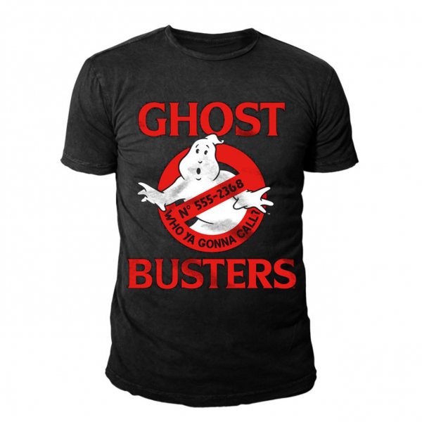 Ghostbusters Logo Herren T-Shirt Schwarz
