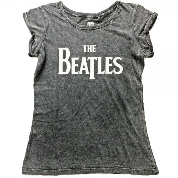 The Beatles Logo T-Shirt Damen Vintage