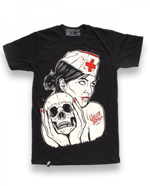Liquor Brand - Nurse Girl Herren T-Shirt