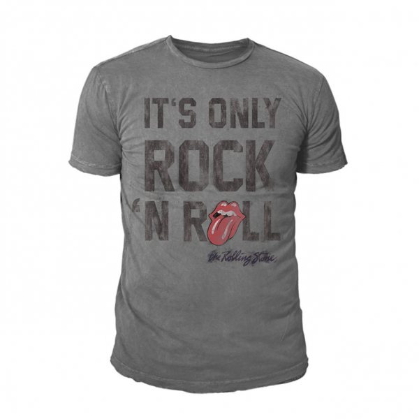 Rolling Stones Only Rock T-Shirt Herren Grau