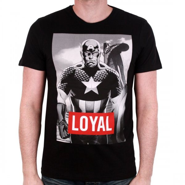 Captain America Loyal Herren T-Shirt