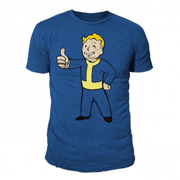Fallout Thumbs Up T-Shirt Herren  Blau