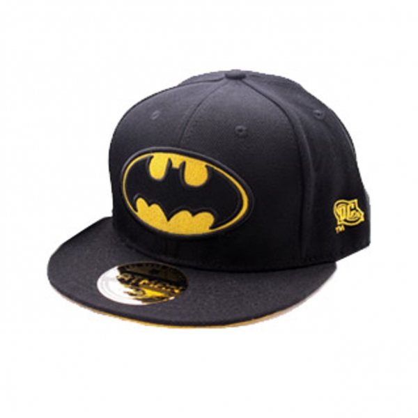 DC Comics Batman Logo Snapback Cap Flat Schwarz