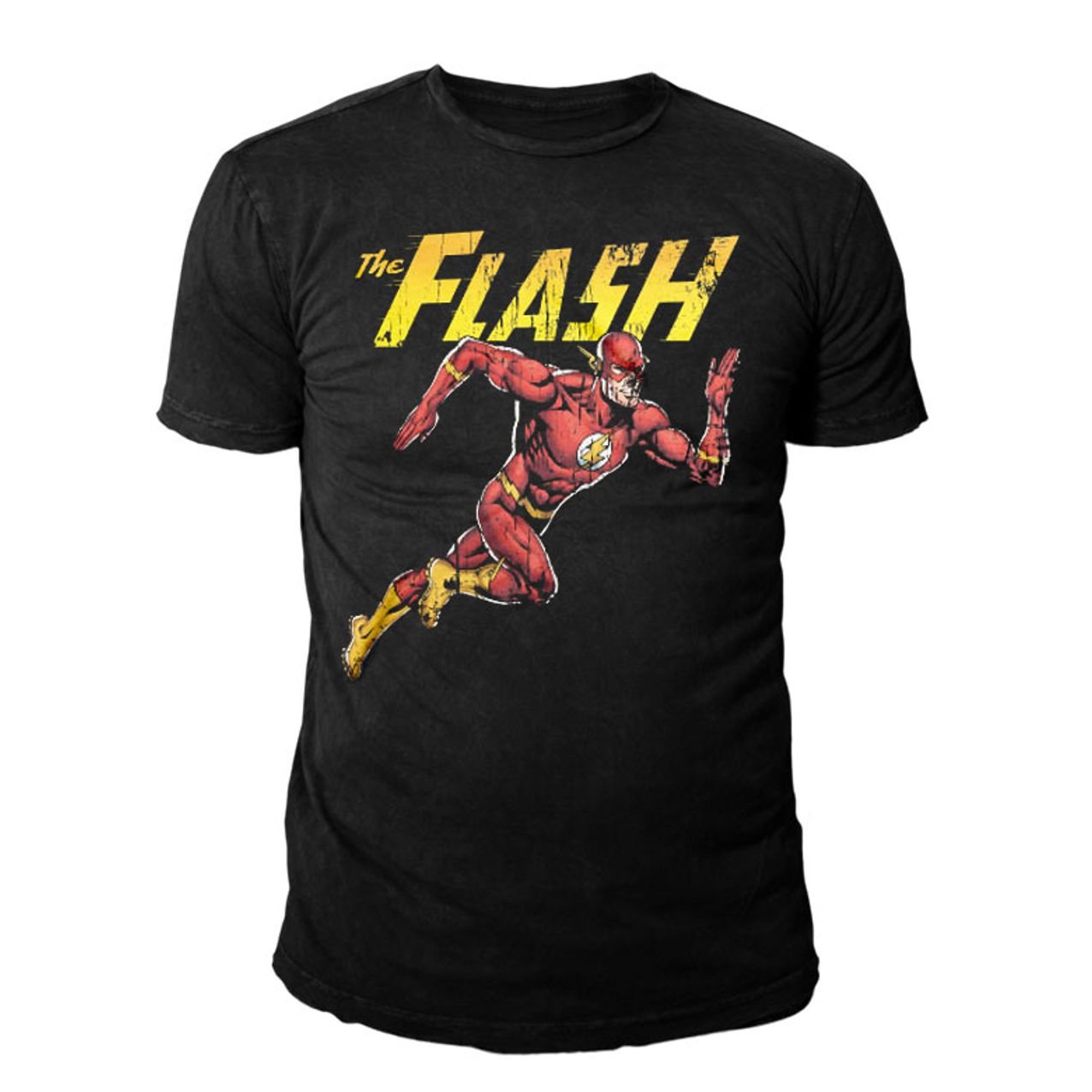 S-XL DC Comics Schwarz Flash Superhelden Herren T-Shirt Runner 