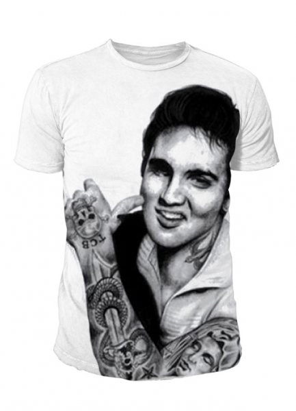 Toxico - Elvis Presley Tattoo Herren T-Shirt