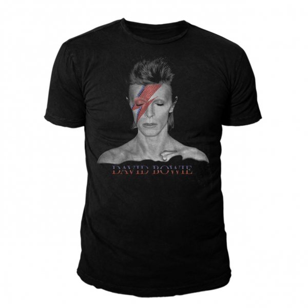 David Bowie Aladdin Sane T-Shirt Herren Schwarz