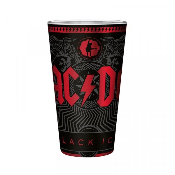 AC DC Black Ice Trinkglas Geschenkbox