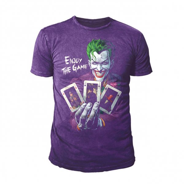Batman The Joker Herren T-Shirt Lila