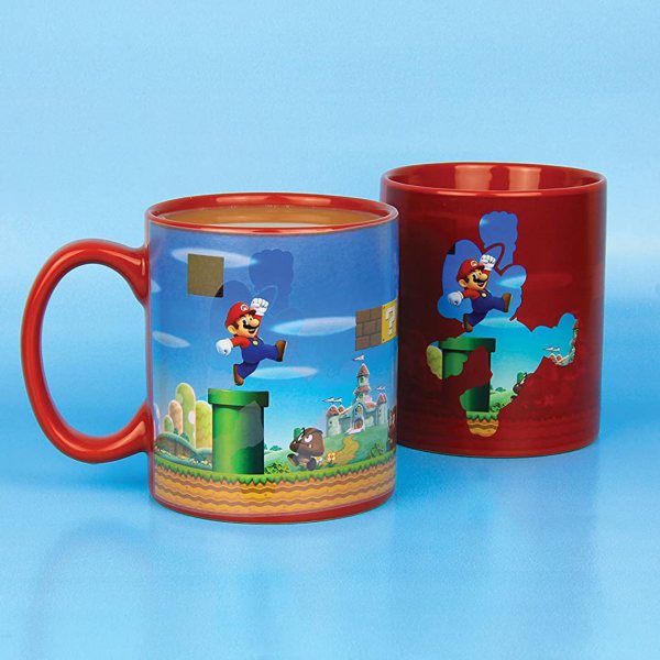 Nintendo Super Mario Thermoeffekt Tasse im Geschenkkarton
