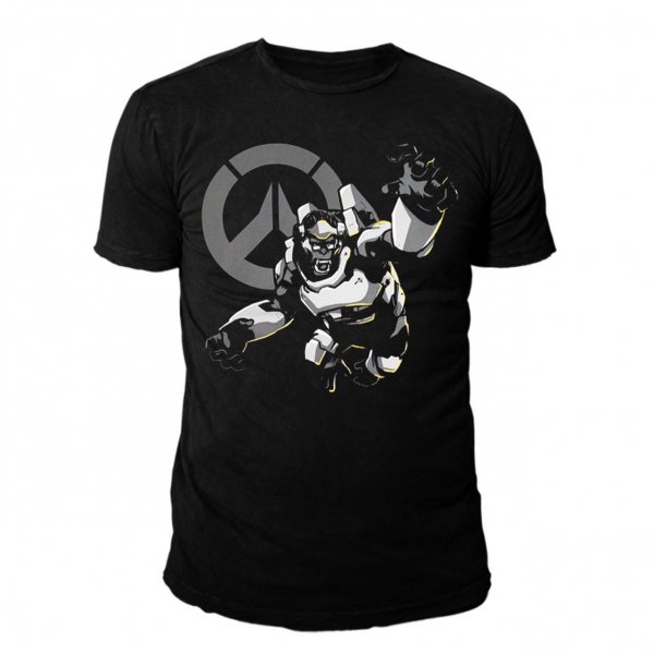 Overwatch Winston T-Shirt Herren Schwarz