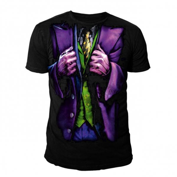 DC Comics Batman The Joker Kostüm Herren T-Shirt Schwarz