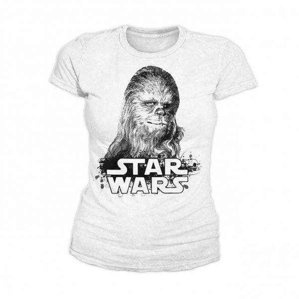 Star Wars Chewbacca Damen T-Shirt Weiss