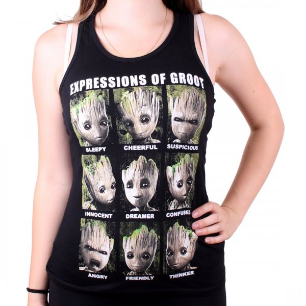 Guardians of the Galaxy Expression of Groot Damen Tank Top