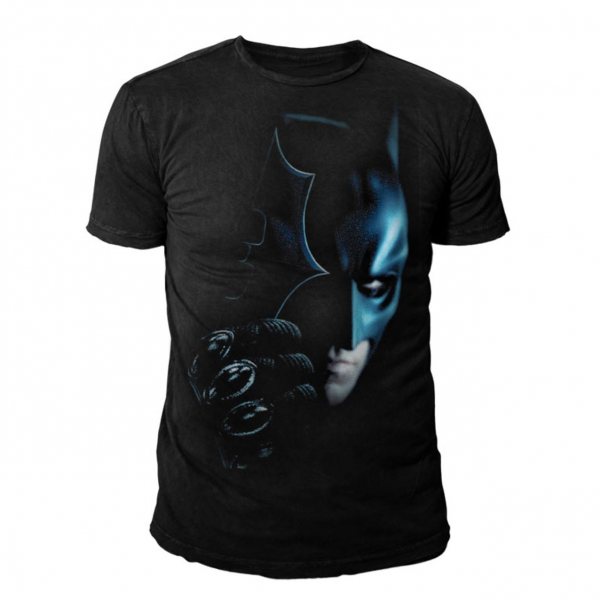 DC Comics Batman Face to Face Herren T-Shirt Schwarz