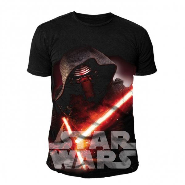 Star Wars Kylo Ren Herren T-Shirt Sublimation Herren Schwarz